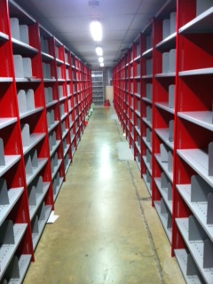 Empty medical records library photograph